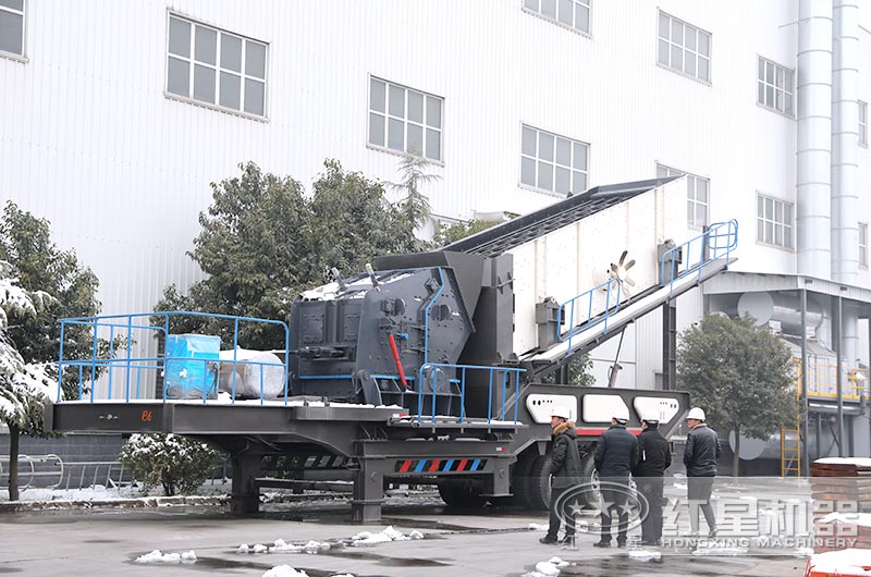 江西贛江用戶(hù)冒雪前來(lái)考察選購混凝土廢料機制砂設備