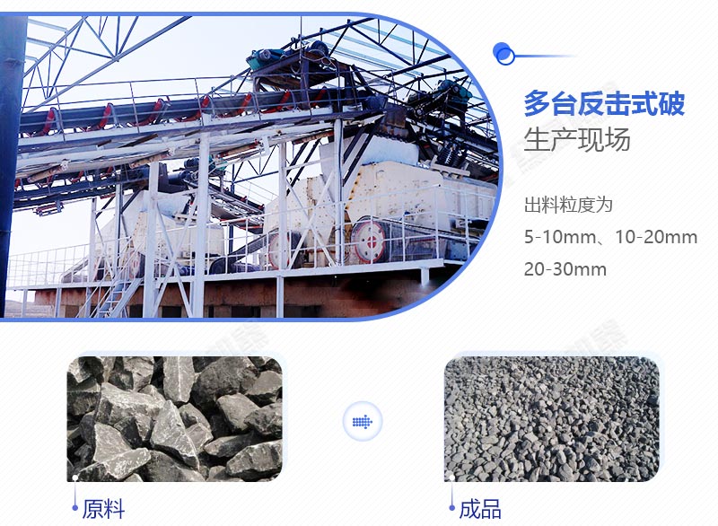 多臺反擊破聯(lián)機作業(yè)現場(chǎng)