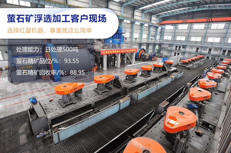 螢石礦浮選加工客戶(hù)現場(chǎng)