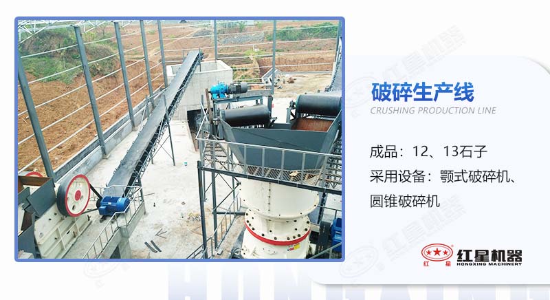 固定碎石設備雙機方案之一生產(chǎn)現場(chǎng)