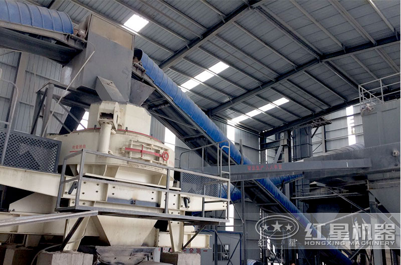 安徽客戶(hù)HVI制砂機工作現場(chǎng)