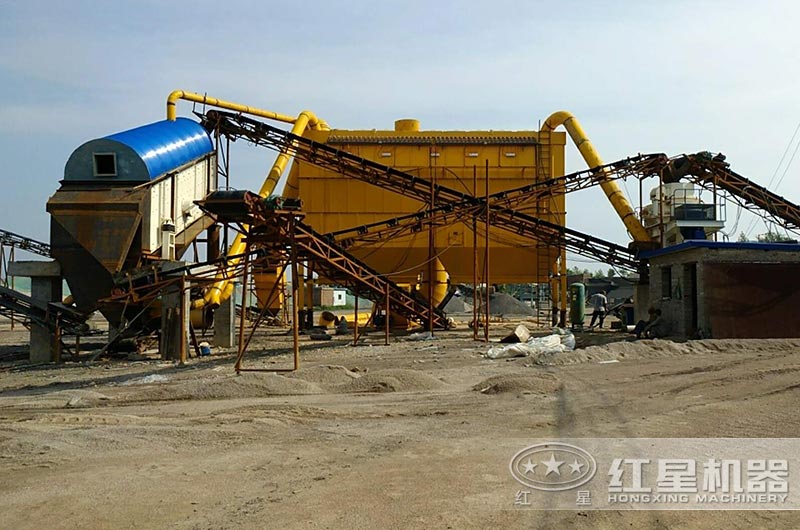 配有收塵器的保定現場(chǎng)