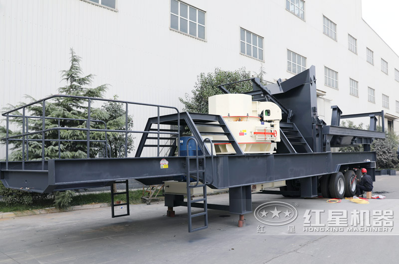 輪胎移動(dòng)制砂設備