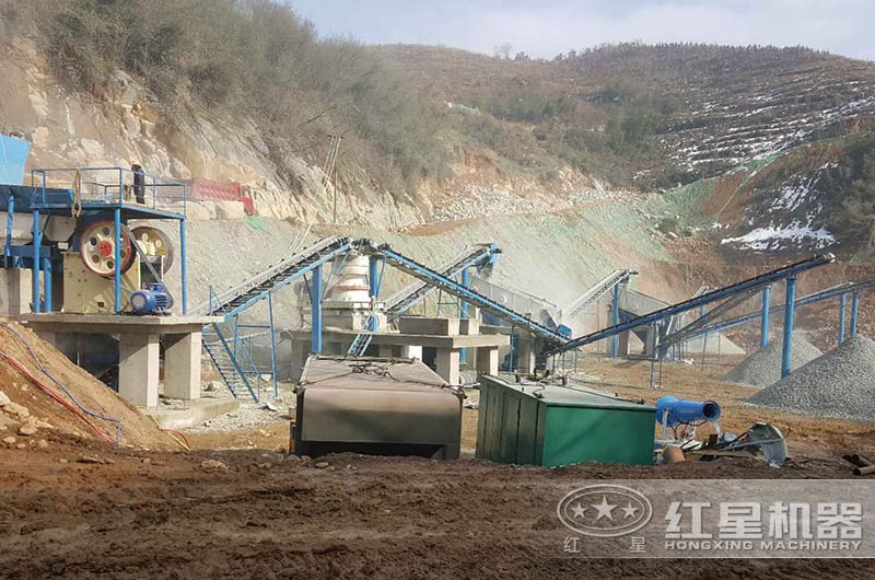 鹽城碎石項目加工現場(chǎng)