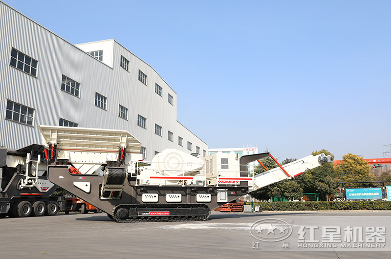 工地風(fēng)采：紅星Wotetrack移動(dòng)式破碎機再生建筑垃圾高清視頻