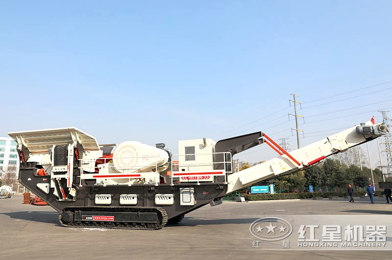 可隨意翻轉折疊的移動(dòng)式建筑垃圾粉碎機實(shí)拍