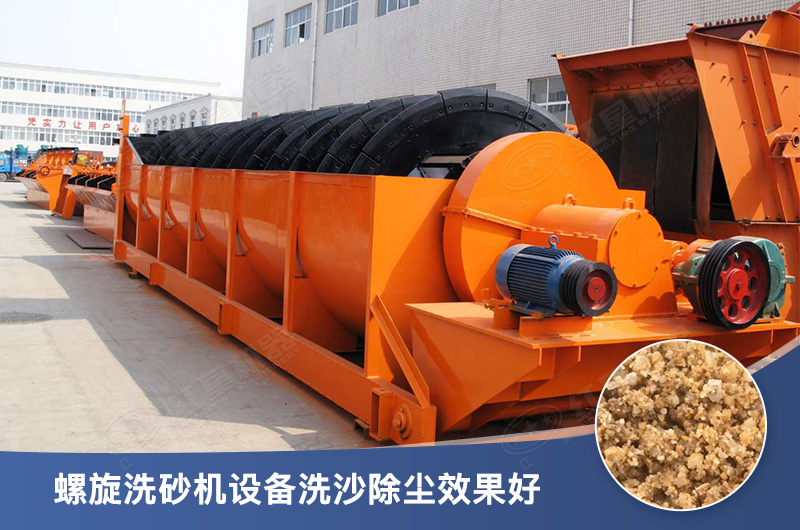螺旋洗砂機設備每小時(shí)產(chǎn)量多少，型號有哪些？