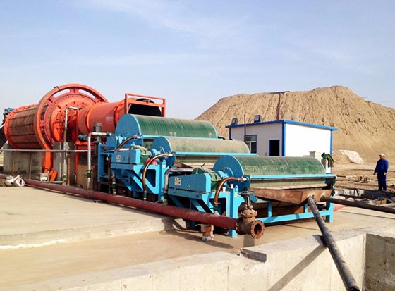 甘肅石英砂磁選生產(chǎn)線(xiàn)案例